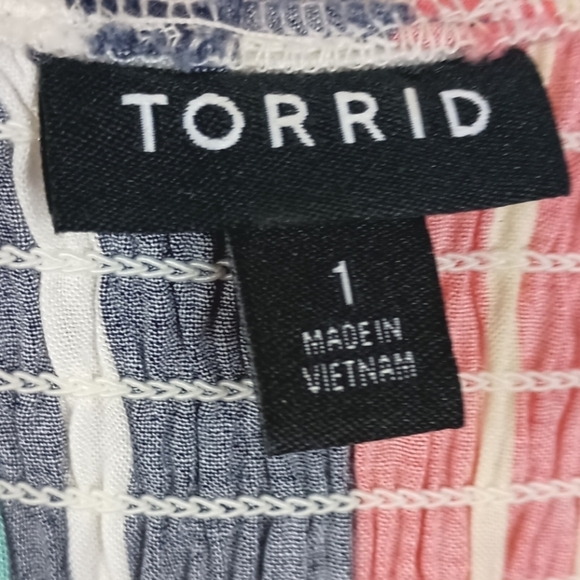 Torrid Babydoll Challis Smocked Cami - Picture 4 of 5